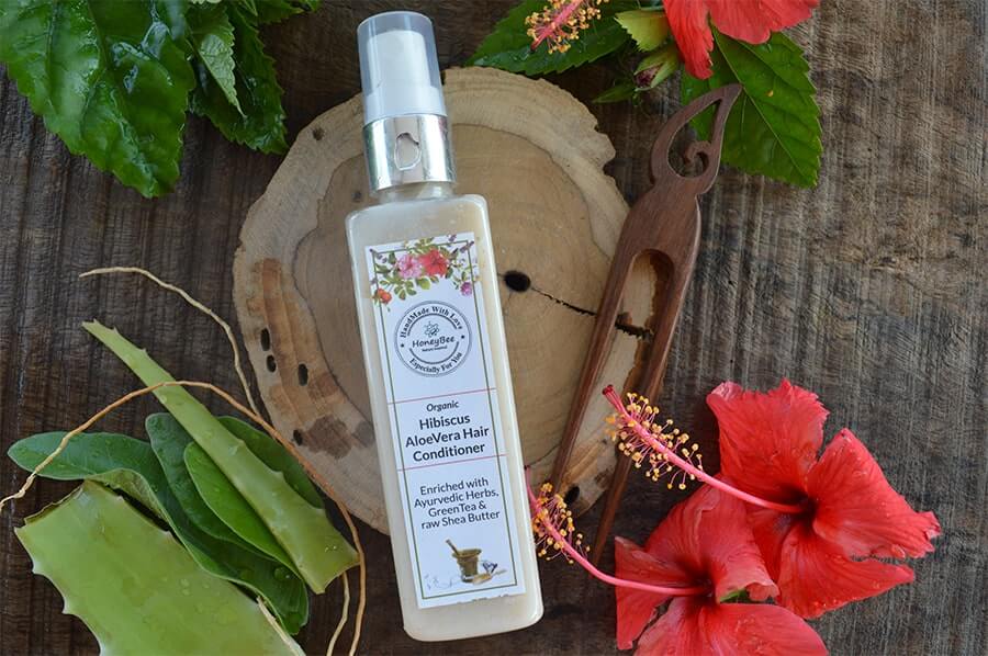 Hibiscus AloeVera Hair Conditioner – HoneyBee Organics